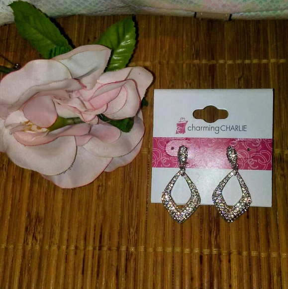 Charming Charlie Jewelry - Rhinestone Earrings